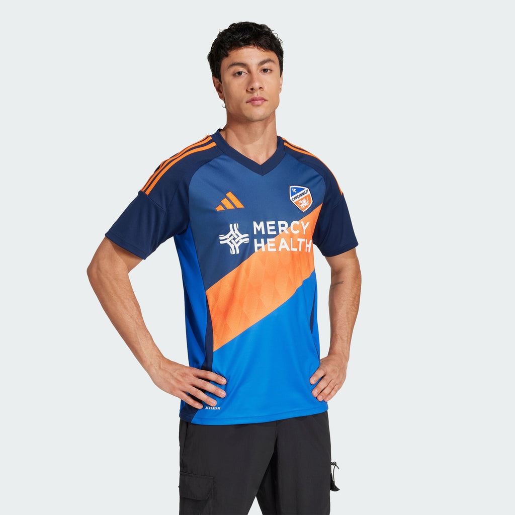 Men's FC Cincinnati Blue 2025 Orange and Blue Legacy Kit Replica Jersey