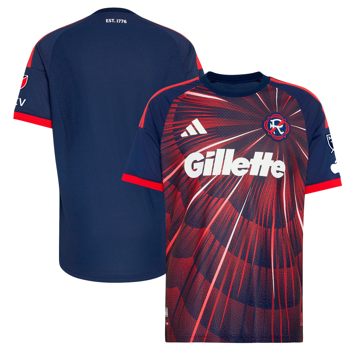 Men's New England Revolution Blue 2026 Independence Day On-Field Authentic Patch Jersey