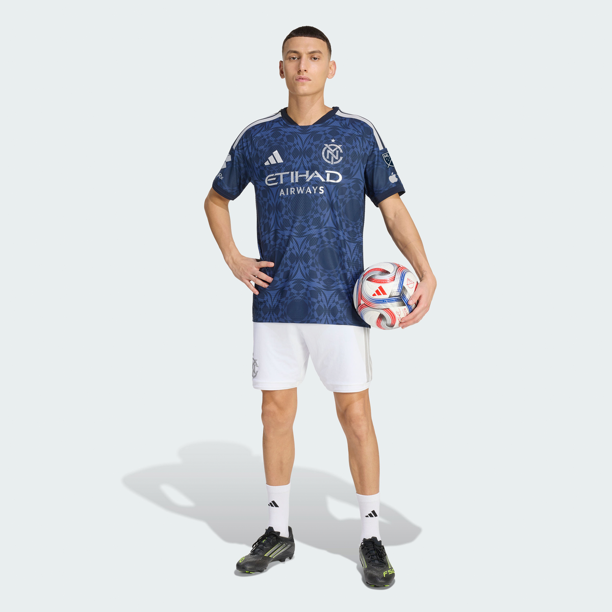 Men's New York City FC Blue 2026 The All Nations Kit On-Field Authentic Patch Jersey
