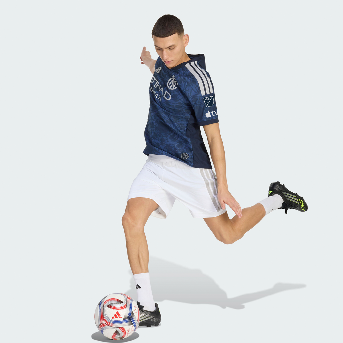 Men's New York City FC Blue 2026 The All Nations Kit On-Field Authentic Patch Jersey