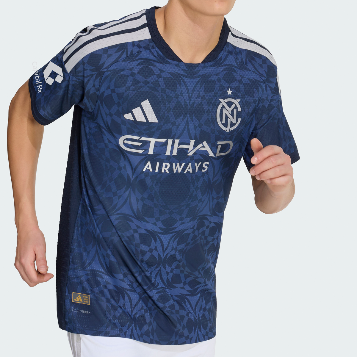 Men's New York City FC Blue 2026 The All Nations Kit On-Field Authentic Patch Jersey