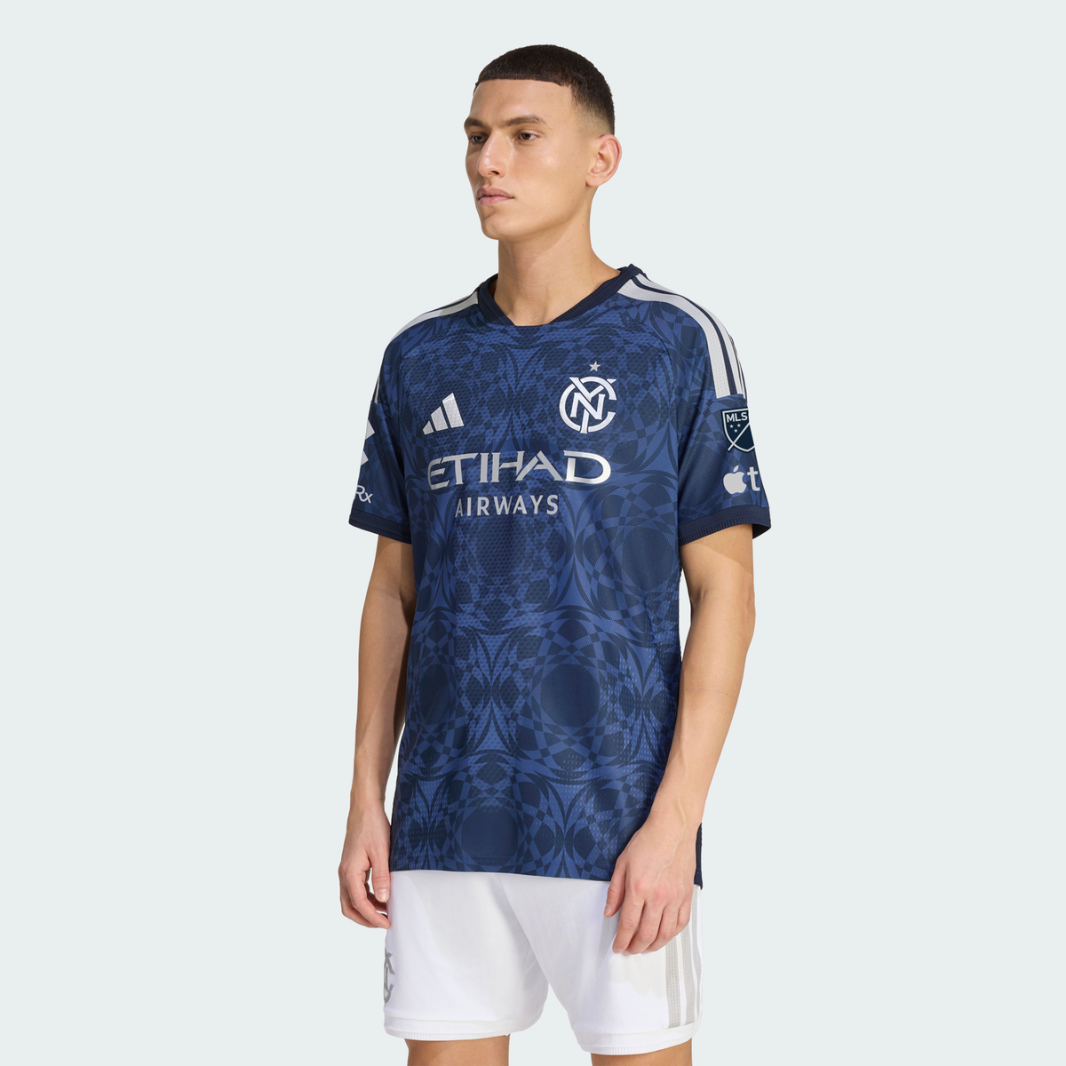 Men's New York City FC Blue 2026 The All Nations Kit On-Field Authentic Patch Jersey