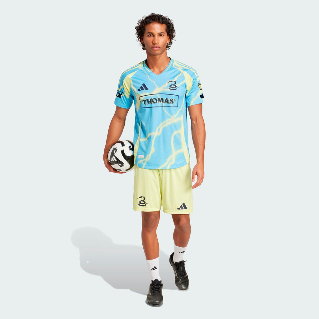 Men's Philadelphia Union Blue 2025 The Voltage Kit Authentic Jersey