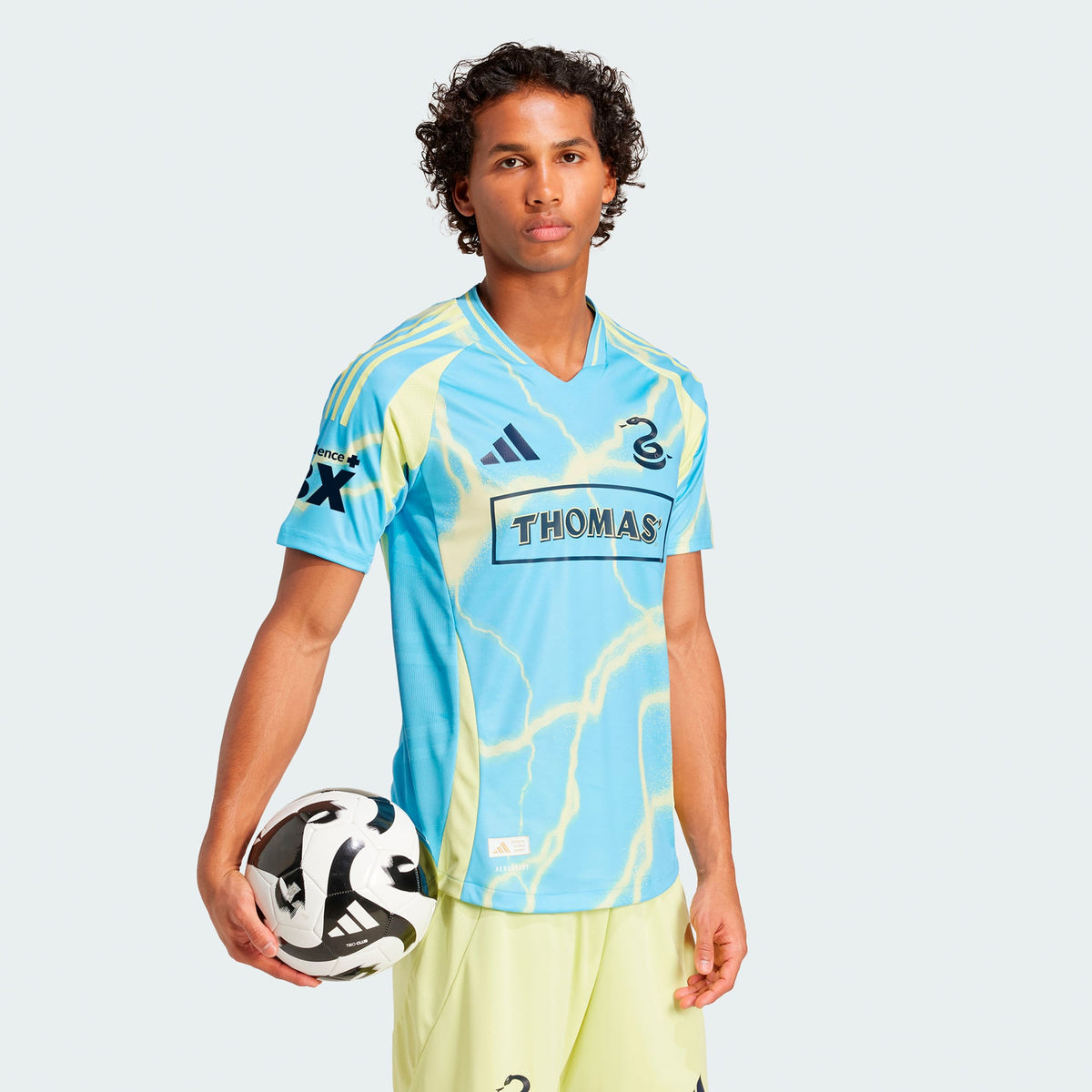 Men's Philadelphia Union Blue 2025 The Voltage Kit Authentic Jersey