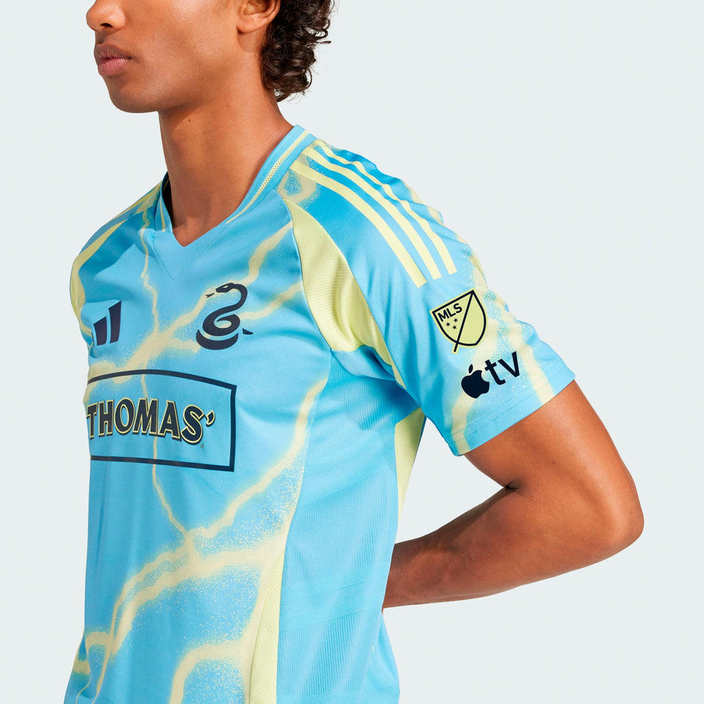 Men's Philadelphia Union Blue 2025 The Voltage Kit Authentic Jersey