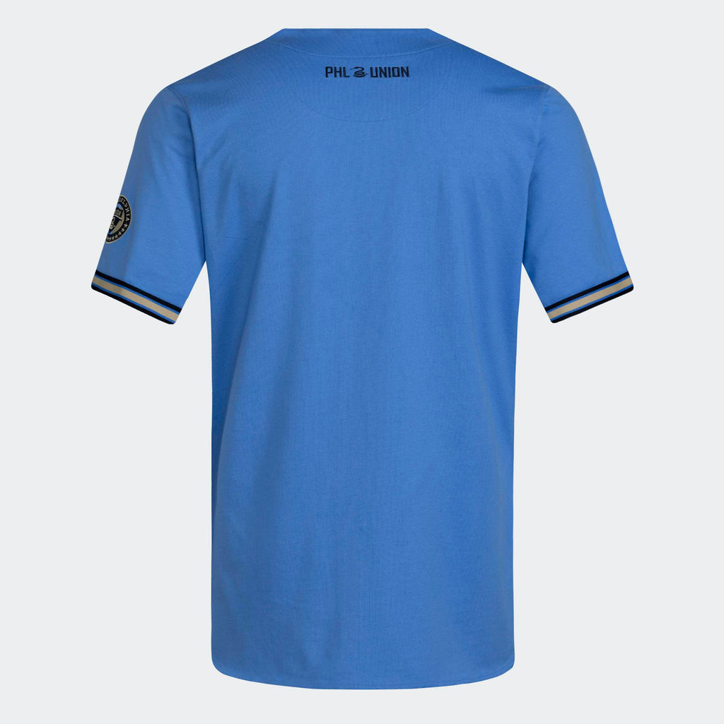 Men's Philadelphia Union Blue MLS x US Sports Baseball Jersey
