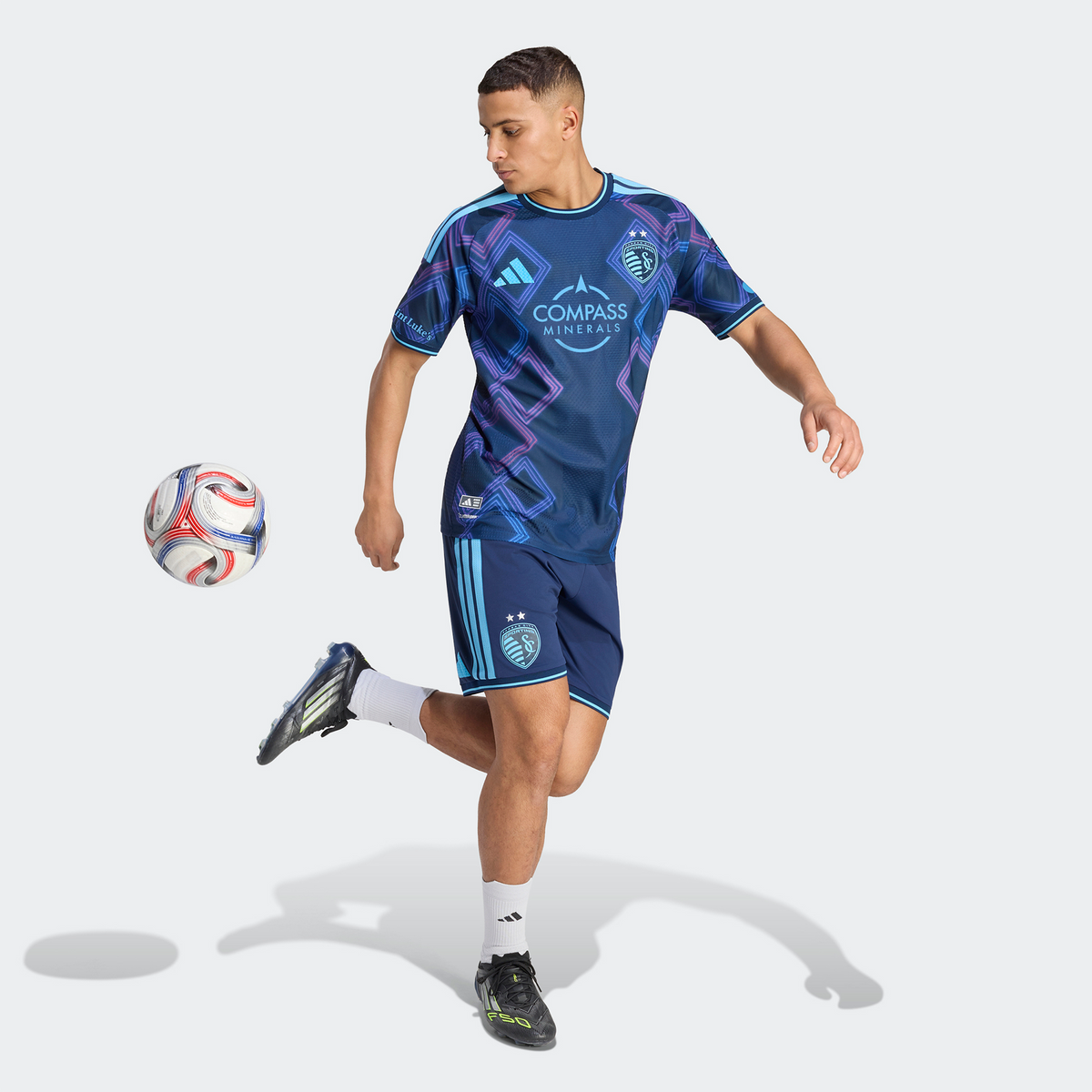Men's Sporting Kansas City Blue 2026 The 18th & Vine Kit On-Field Authentic Patch Jersey