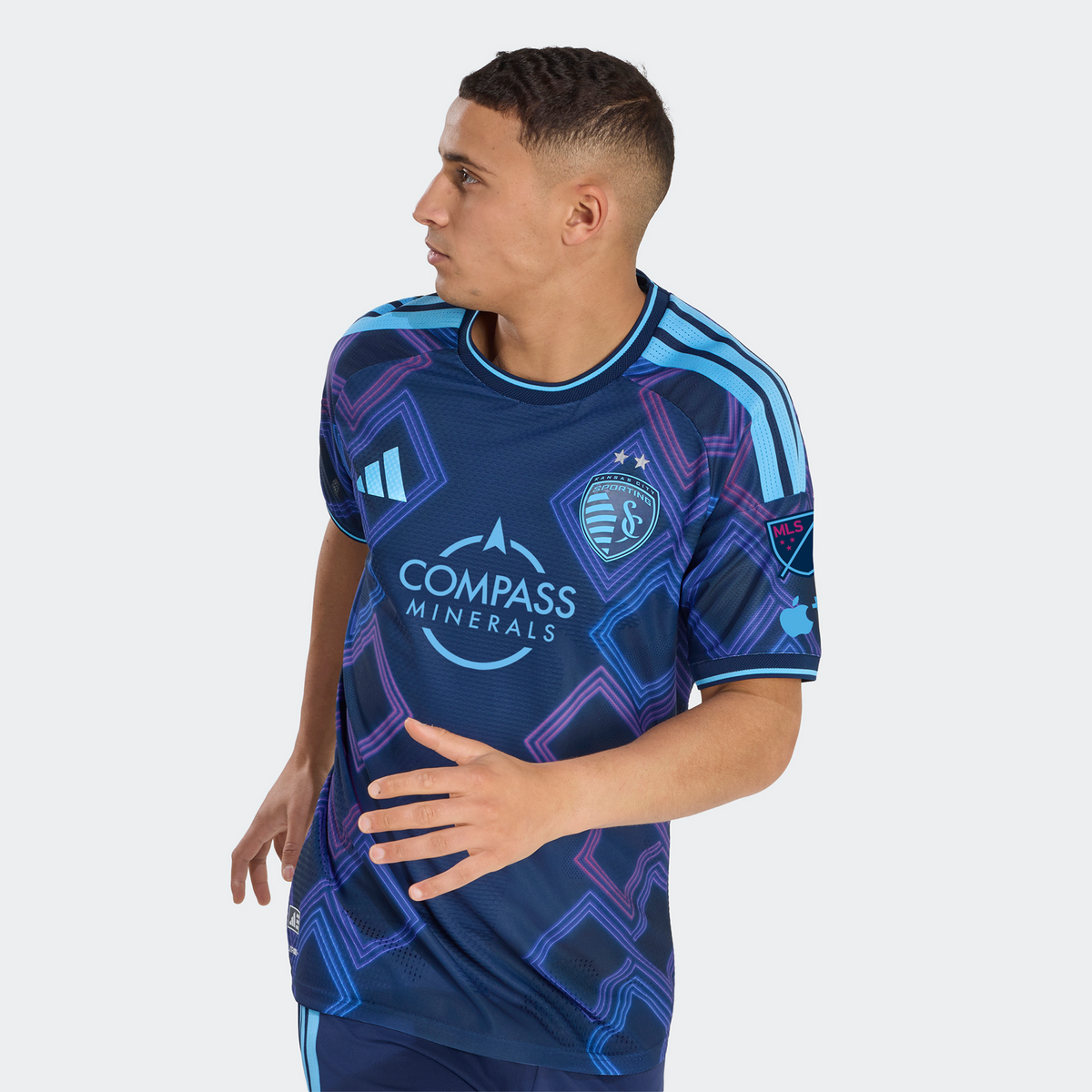 Men's Sporting Kansas City Blue 2026 The 18th & Vine Kit On-Field Authentic Patch Jersey