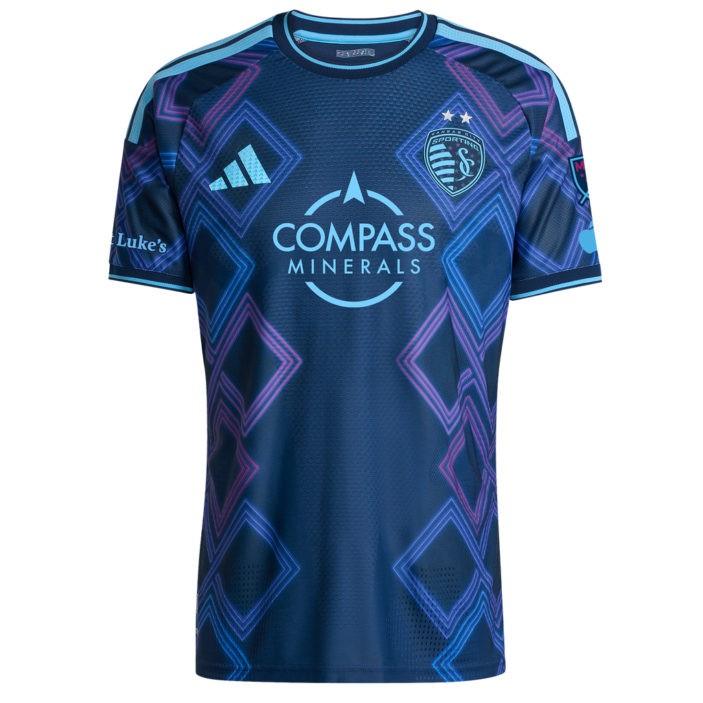 Men's Sporting Kansas City Blue 2026 The 18th & Vine Kit On-Field Authentic Patch Jersey