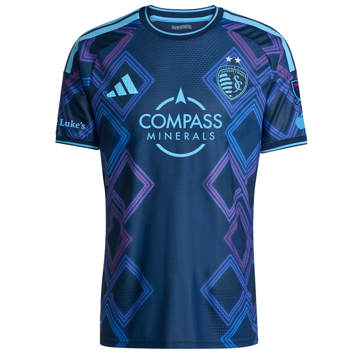 Men's Sporting Kansas City Blue 2026 The 18th & Vine Kit On-Field Authentic Patch Jersey