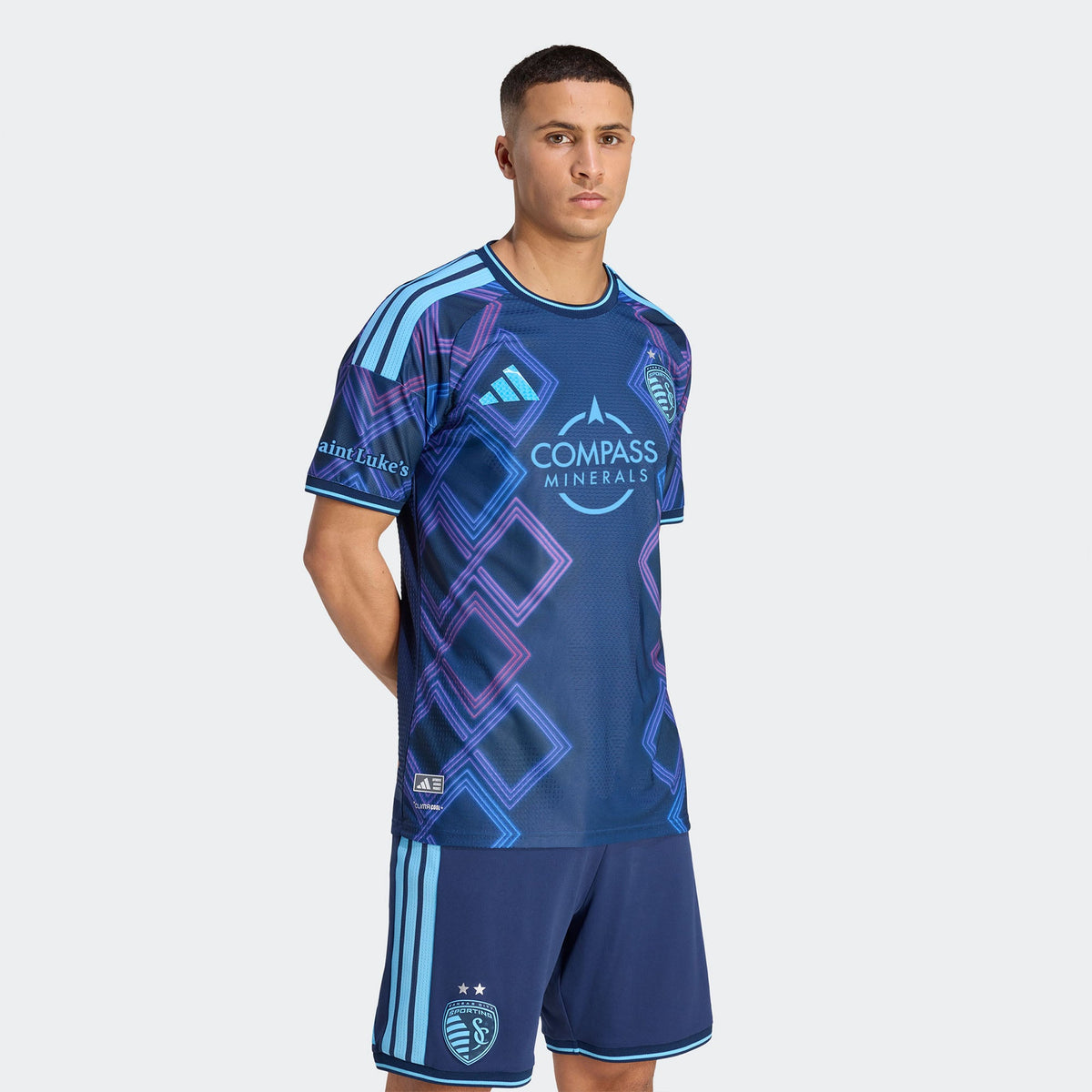 Men's Sporting Kansas City Blue 2026 The 18th & Vine Kit On-Field Authentic Patch Jersey