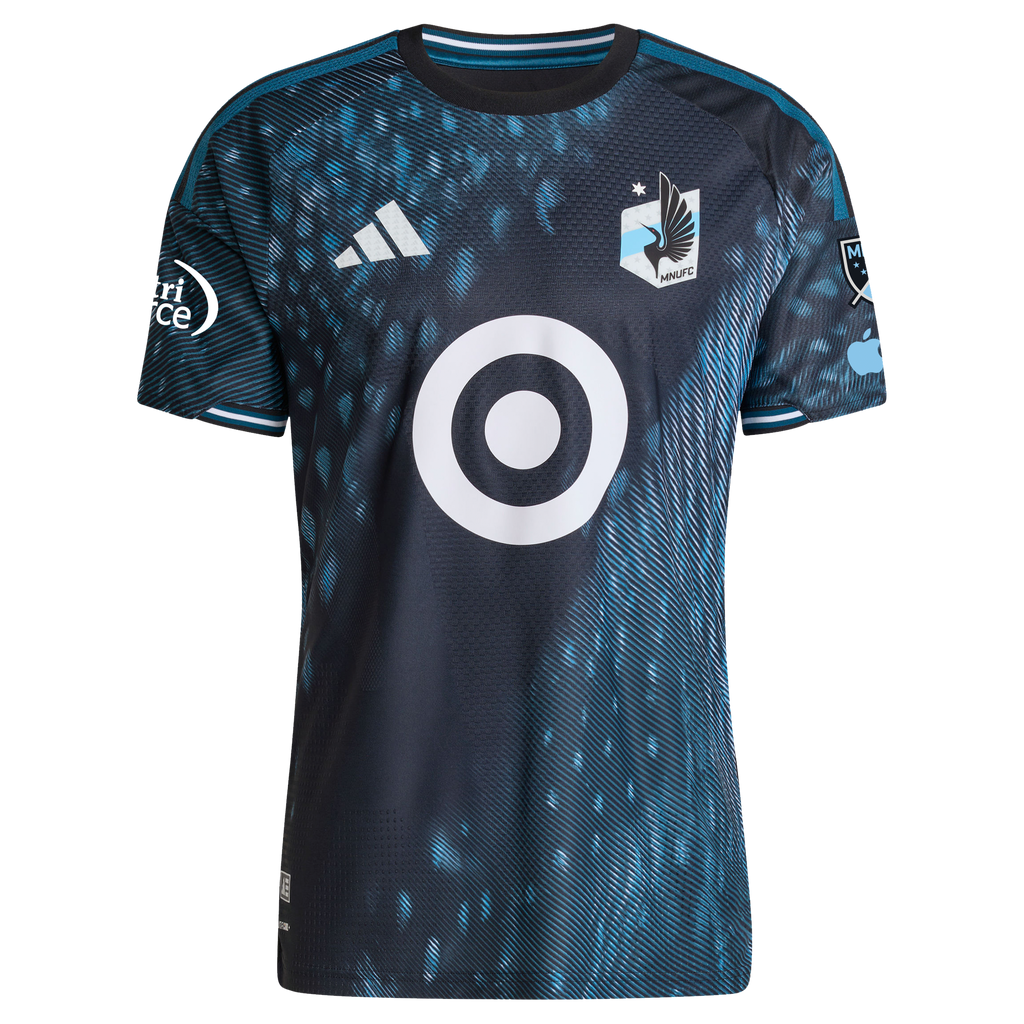 Men's Minnesota United FC Bongokuhle Hlongwane Black 2026 The Decade Kit On-Field Authentic Patch Jersey