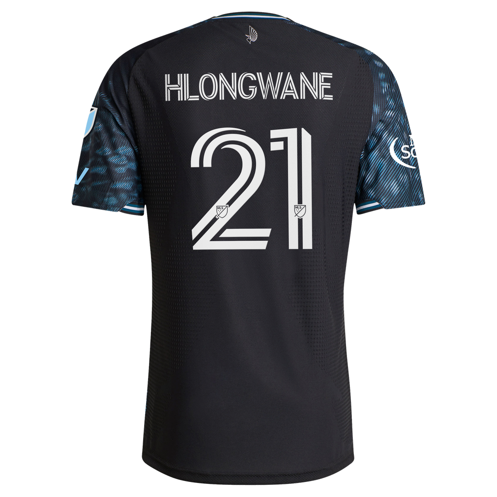 Men's Minnesota United FC Bongokuhle Hlongwane Black 2026 The Decade Kit On-Field Authentic Patch Jersey