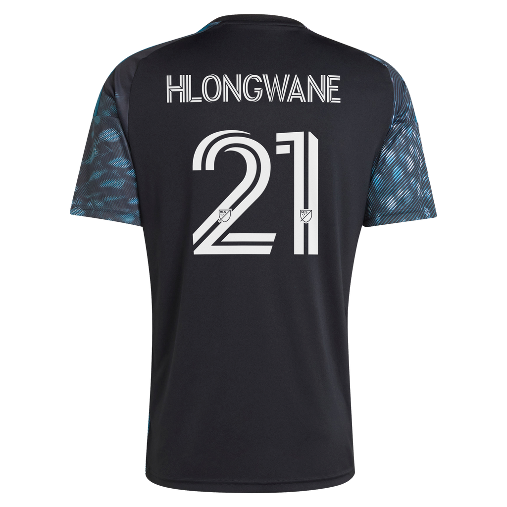 Men's Minnesota United FC Bongokuhle Hlongwane Black 2026 The Decade Kit Replica Jersey