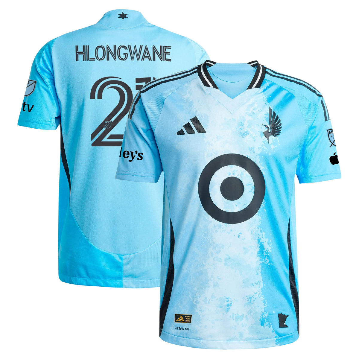 Men's Minnesota United FC Bongokuhle Hlongwane Blue 2025 CONVERGENCE On-Field Authentic Jersey