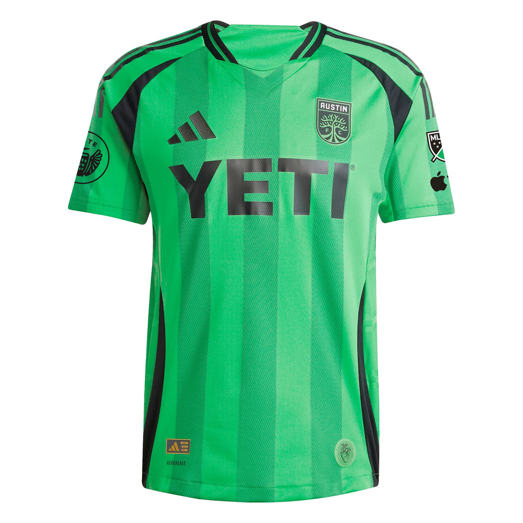 Men's Austin FC Brandon Vazquez Green 2025 The Heartbeat Kit Authentic Player Jersey