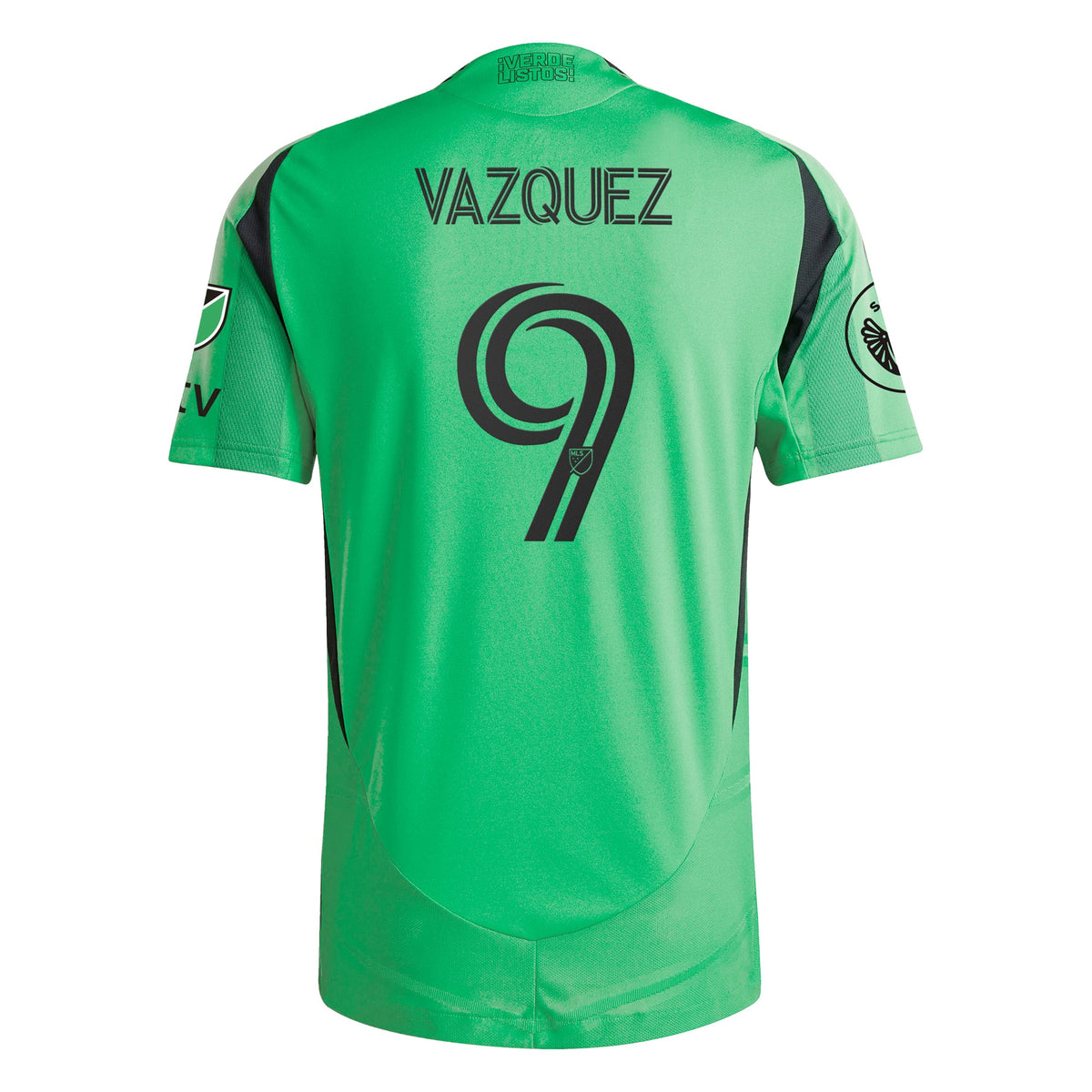Men's Austin FC Brandon Vazquez Green 2025 The Heartbeat Kit Authentic Player Jersey