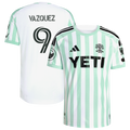Men's Austin FC Brandon Vazquez White 2026 The Rooted Kit On-Field Authentic Patch Jersey