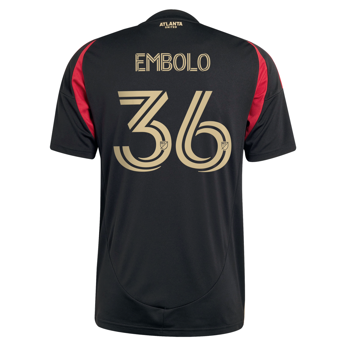 Men's Atlanta United FC Breel Embolo Black 2025 The Connector Replica Jersey