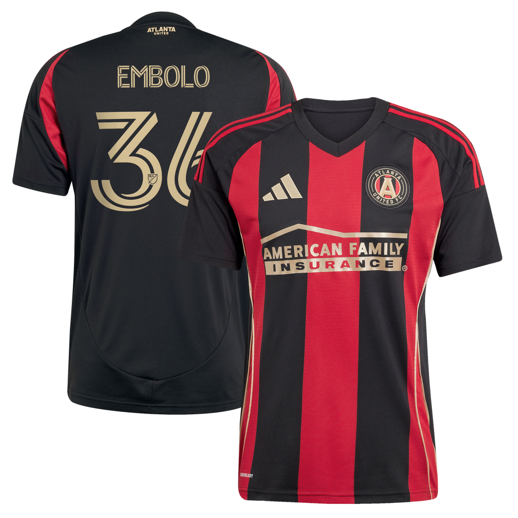 Men's Atlanta United FC Breel Embolo Black 2025 The Connector Replica Jersey