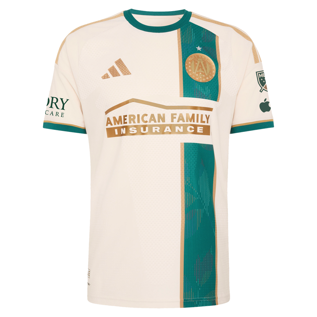Men's Atlanta United FC Breel Embolo Tan 2026 Spirit of '96 On-Field Authentic Patch Jersey