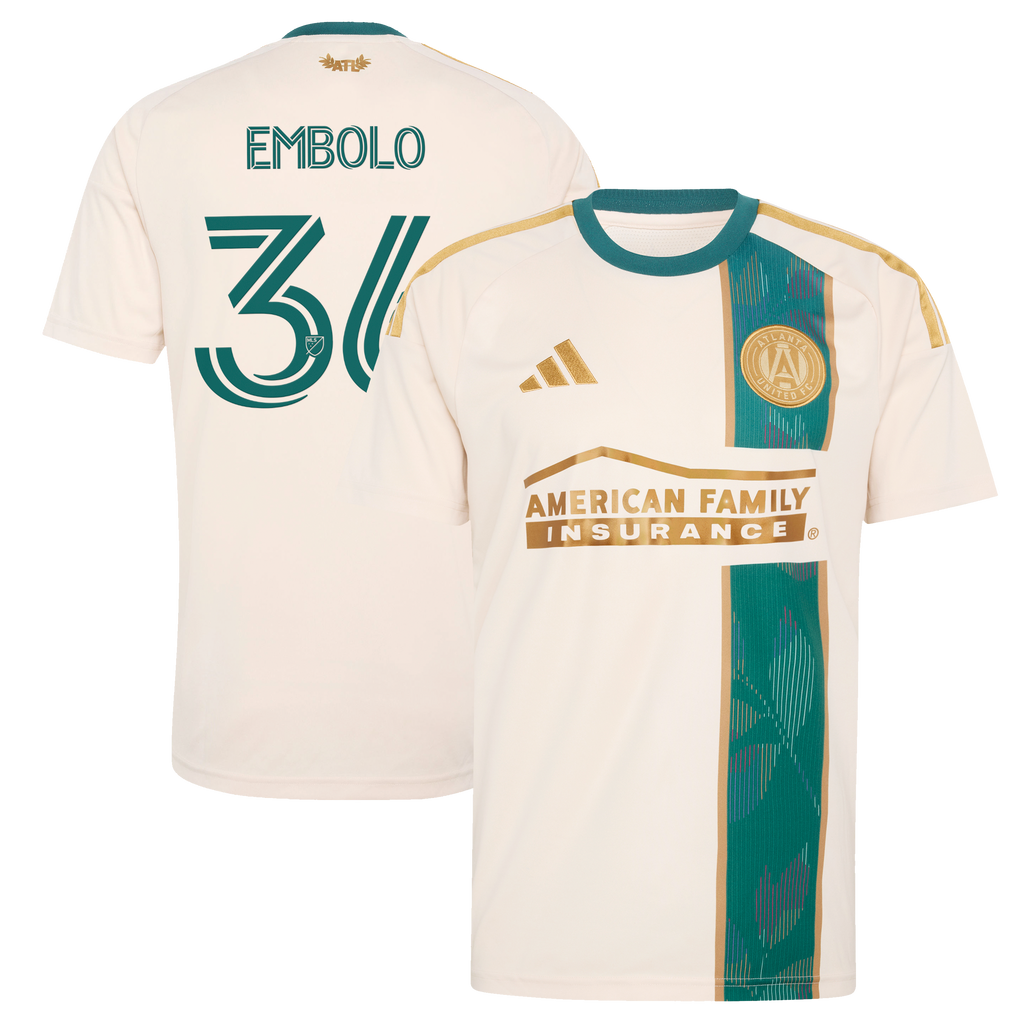 Men's Atlanta United FC Breel Embolo Tan 2026 Spirit of '96 Replica Jersey
