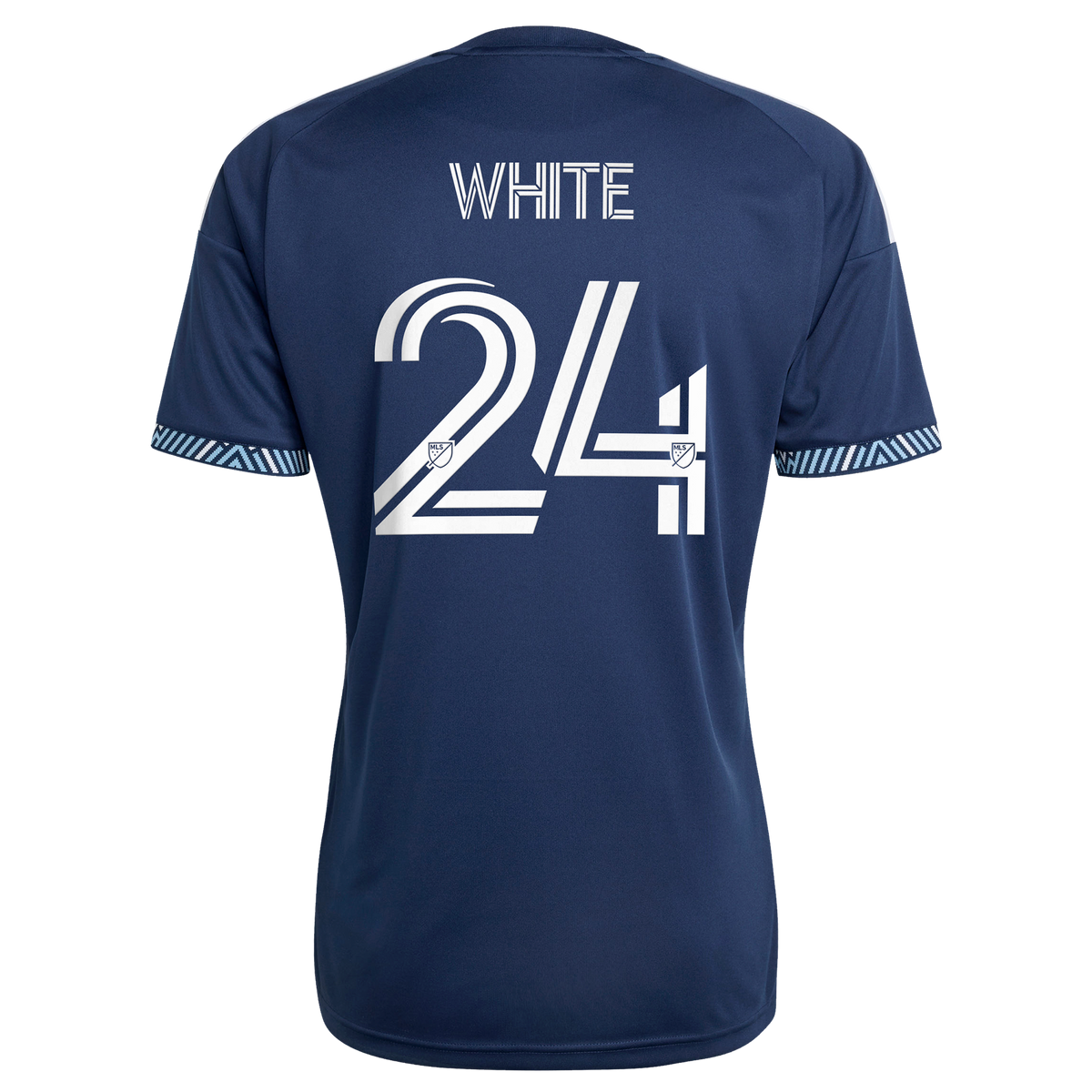 Men's Vancouver Whitecaps FC Brian White Blue 2026 The Coastal Jersey Replica Jersey