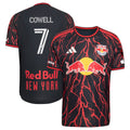 Men's New York Red Bulls Cade Cowell Black 2026 The Rooted Kit On-Field Authentic Patch Jersey