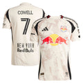 Men's New York Red Bulls Cade Cowell Tan 2025 Stone Kit On-Field Authentic Jersey