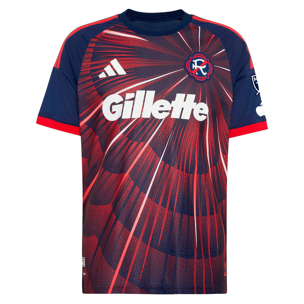 Men's New England Revolution Carles Gil Blue 2026 Independence Day On-Field Authentic Patch Jersey