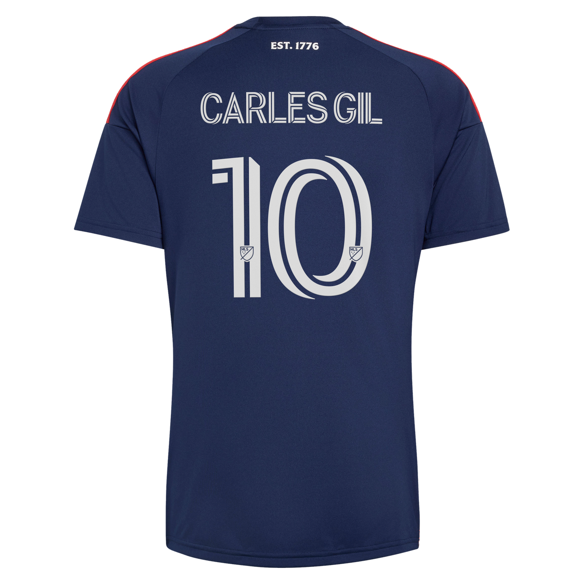 Men's New England Revolution Carles Gil Blue 2026 Independence Day Replica Jersey