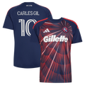 Men's New England Revolution Carles Gil Blue 2026 Independence Day Replica Jersey