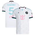 Men's Inter Miami CF Carlos Casemiro White 2026 Third On-Field Authentic Jersey