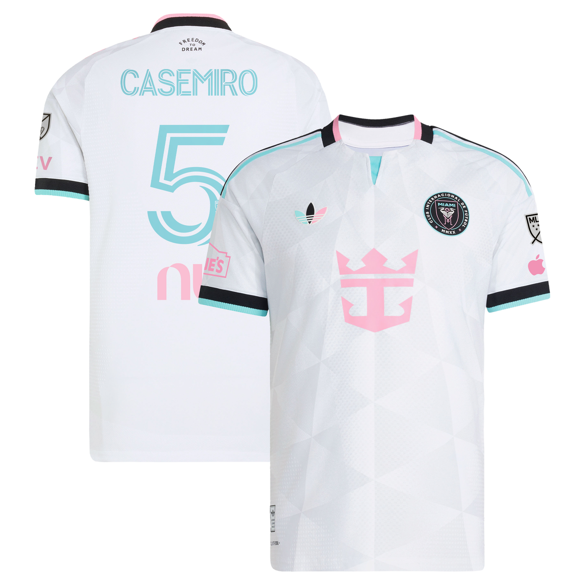 Men's Inter Miami CF Carlos Casemiro White 2026 Third On-Field Authentic Jersey