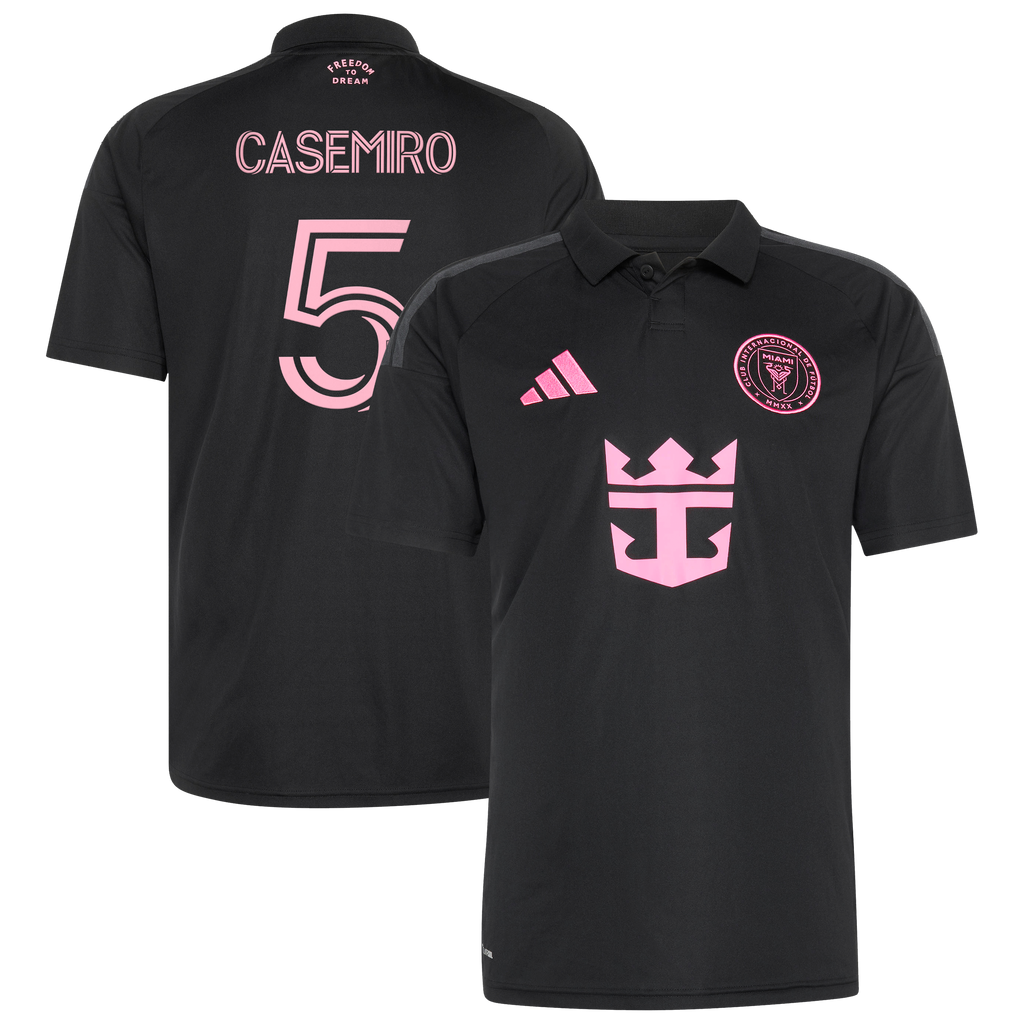 Men's Inter Miami CF Casemiro Black 2026 Presagio Replica Jersey