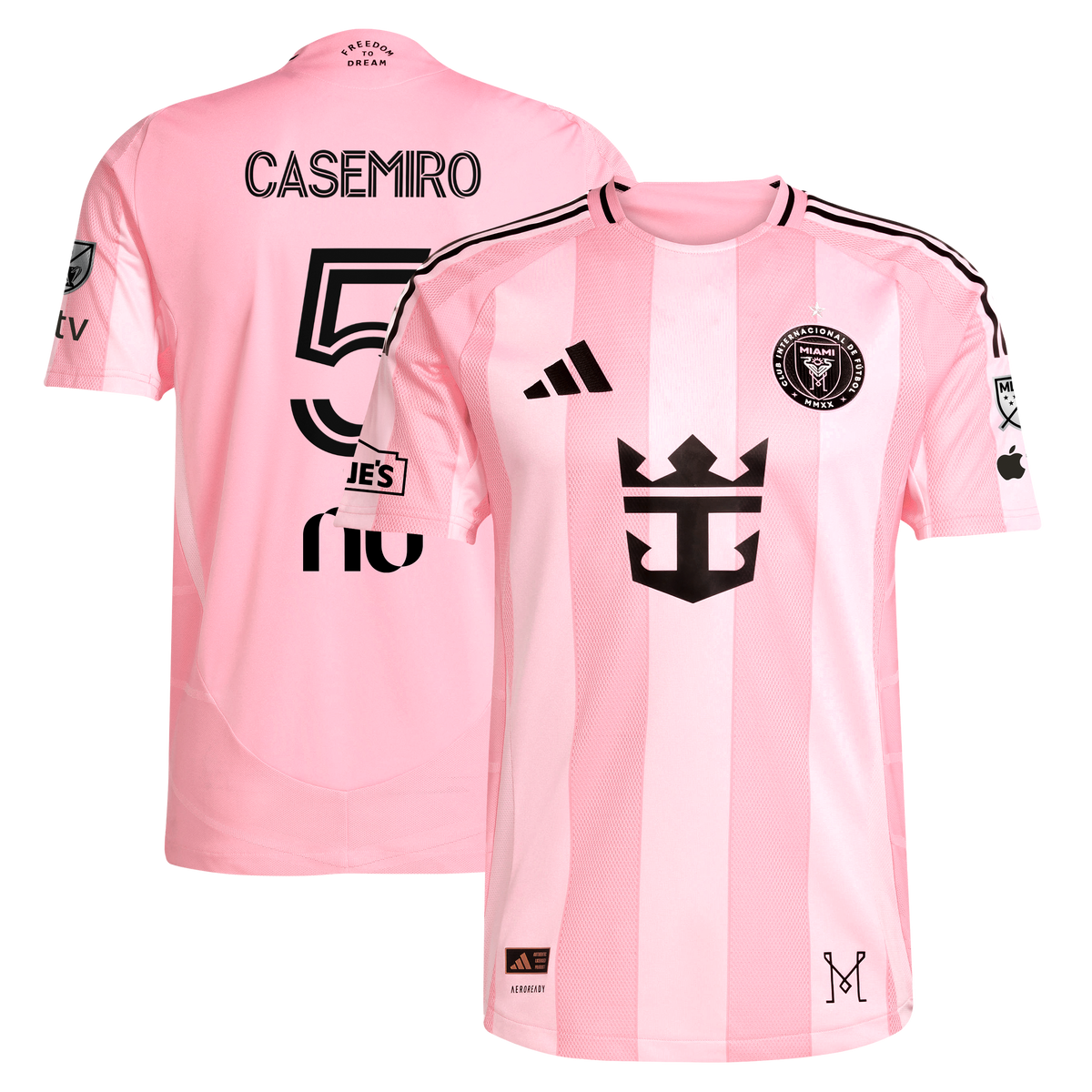 Men's Inter Miami CF Casemiro Light Pink 2025 Euphoria On-Field Authentic Jersey