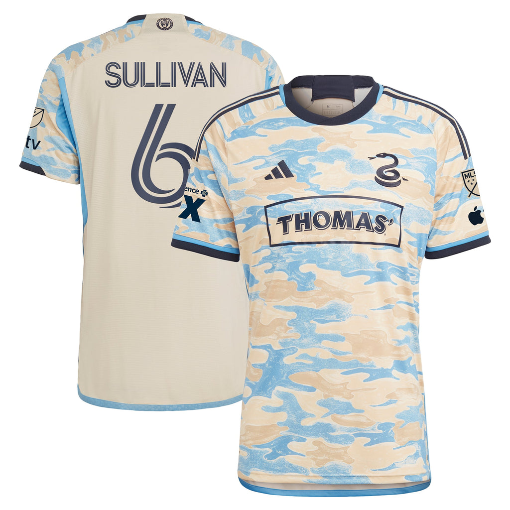 Men's Philadelphia Union Cavan Sullivan Tan 2024 Authentic Secondary Player Jersey