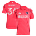 Men's St. Louis City SC Cedric Teuchert Pink 2025 Forever CITY Red Replica Player Jersey