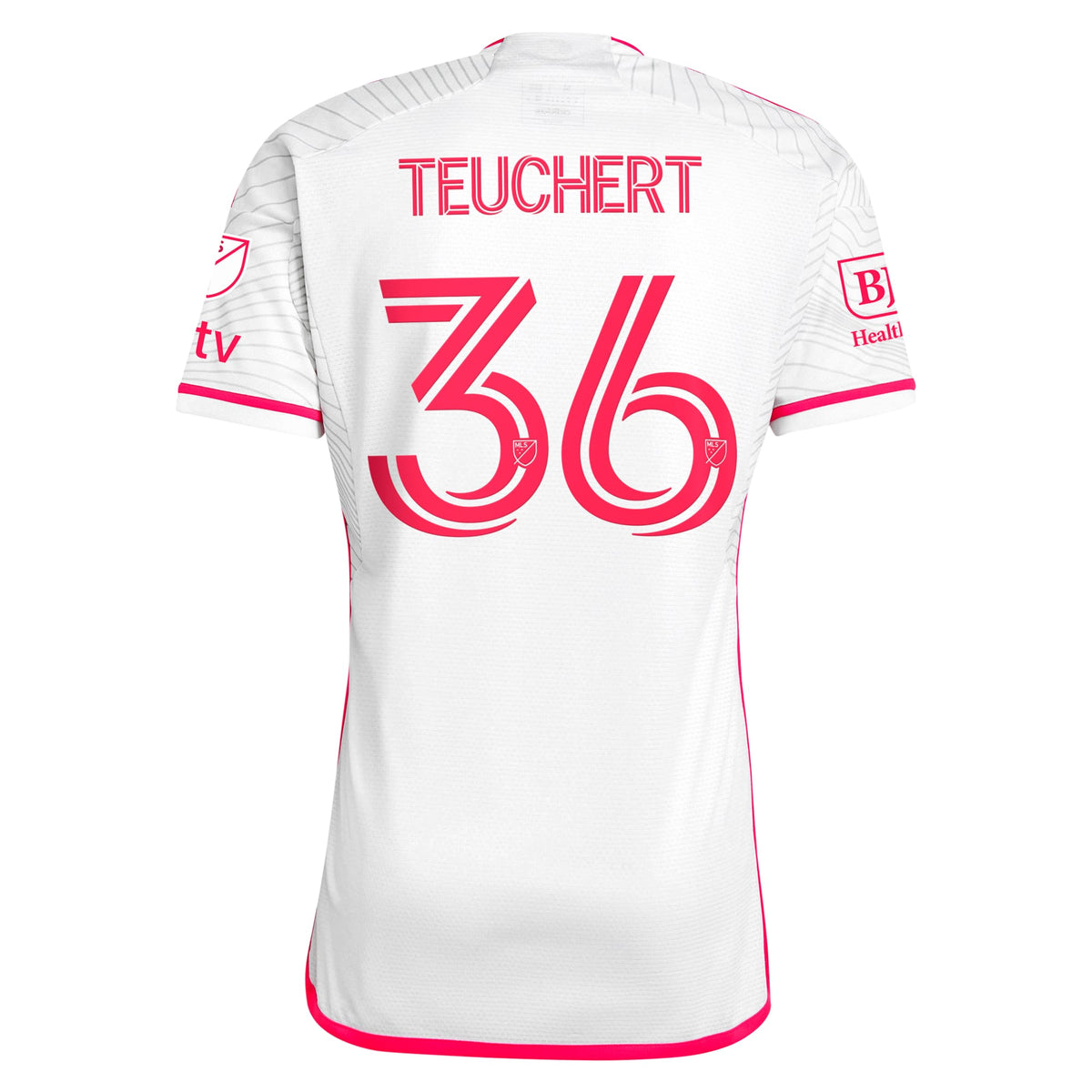 Men's St. Louis City SC Cedric Teuchert White 2024 The Confluence Kit Authentic Player Jersey