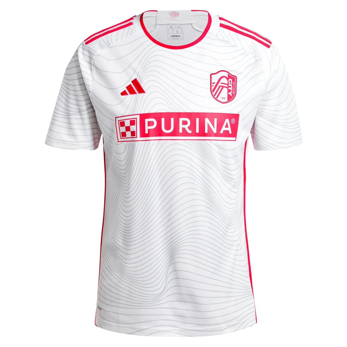 Men's St. Louis City SC Cedric Teuchert White 2024 The Confluence Kit Replica Player Jersey