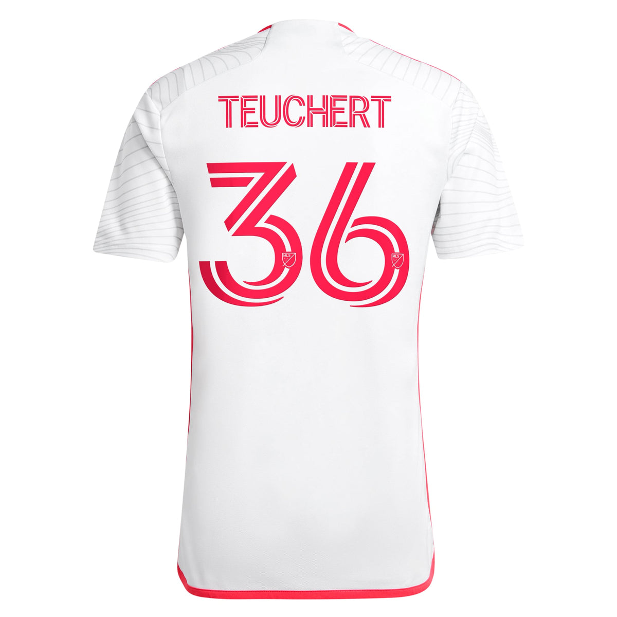 Men's St. Louis City SC Cedric Teuchert White 2024 The Confluence Kit Replica Player Jersey