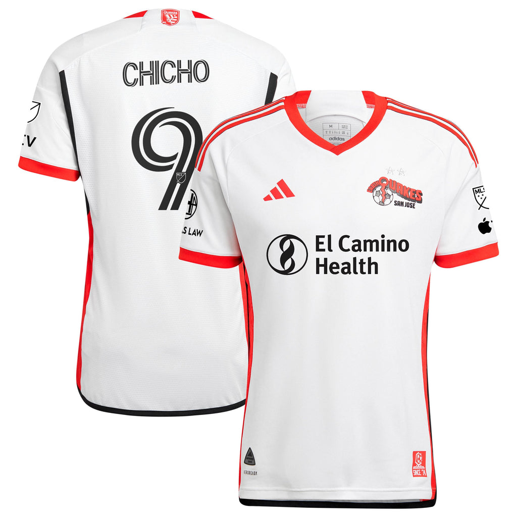 Men's San Jose Earthquakes Cristian Arango White 2025 The 50 Kit Authentic Player Jersey