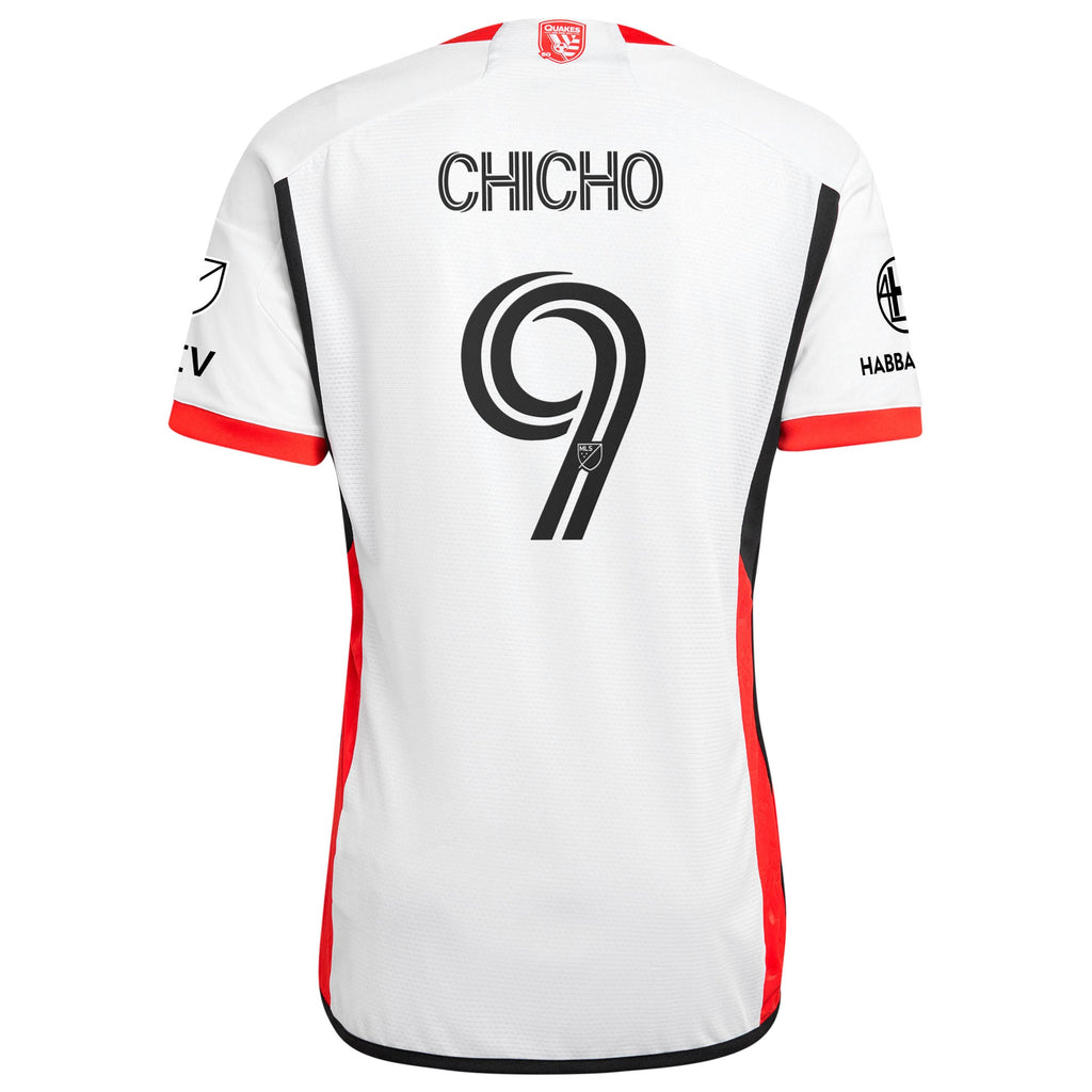 Men's San Jose Earthquakes Cristian Arango White 2025 The 50 Kit Authentic Player Jersey