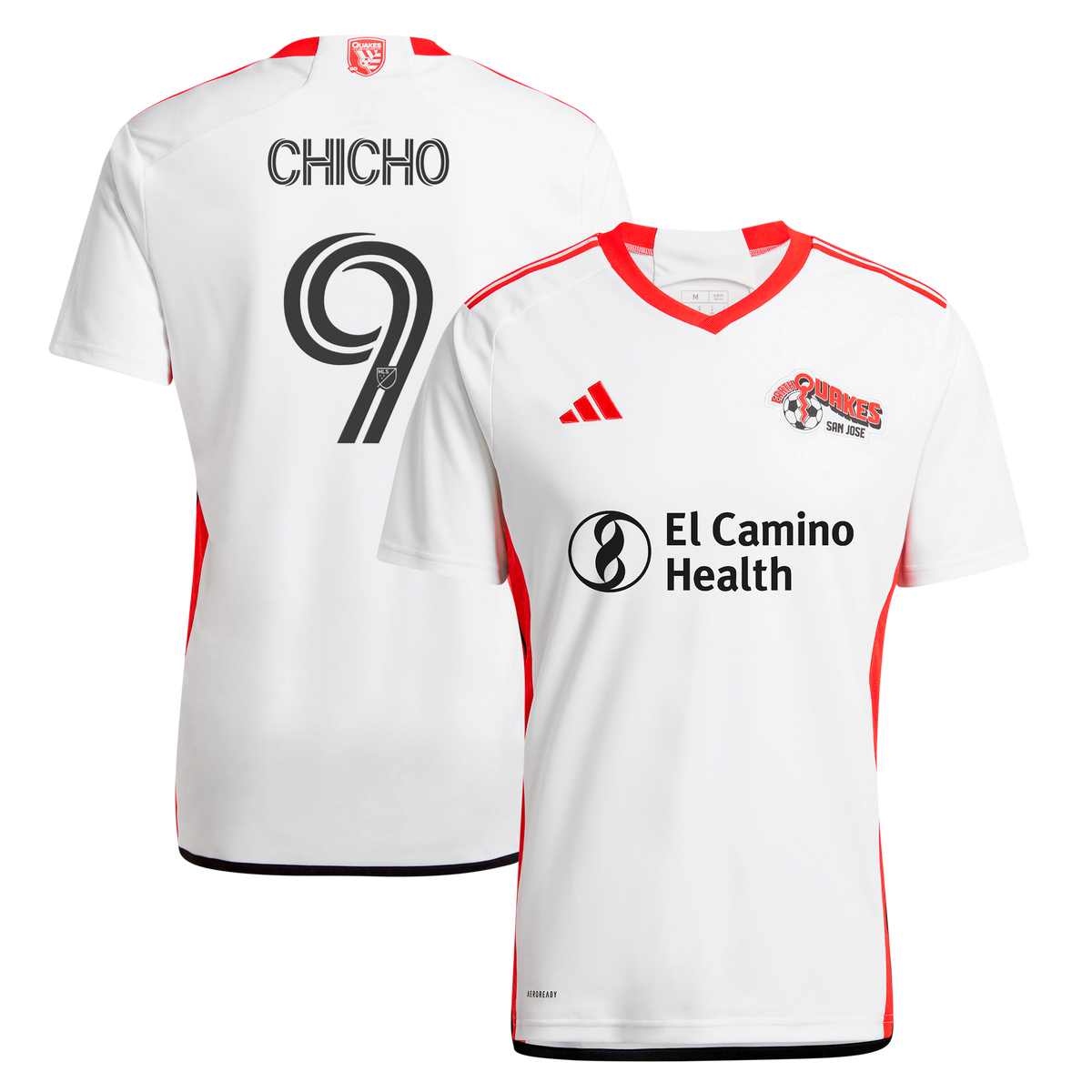 Men's San Jose Earthquakes Cristian Arango White 2025 The 50 Kit Replica Player Jersey
