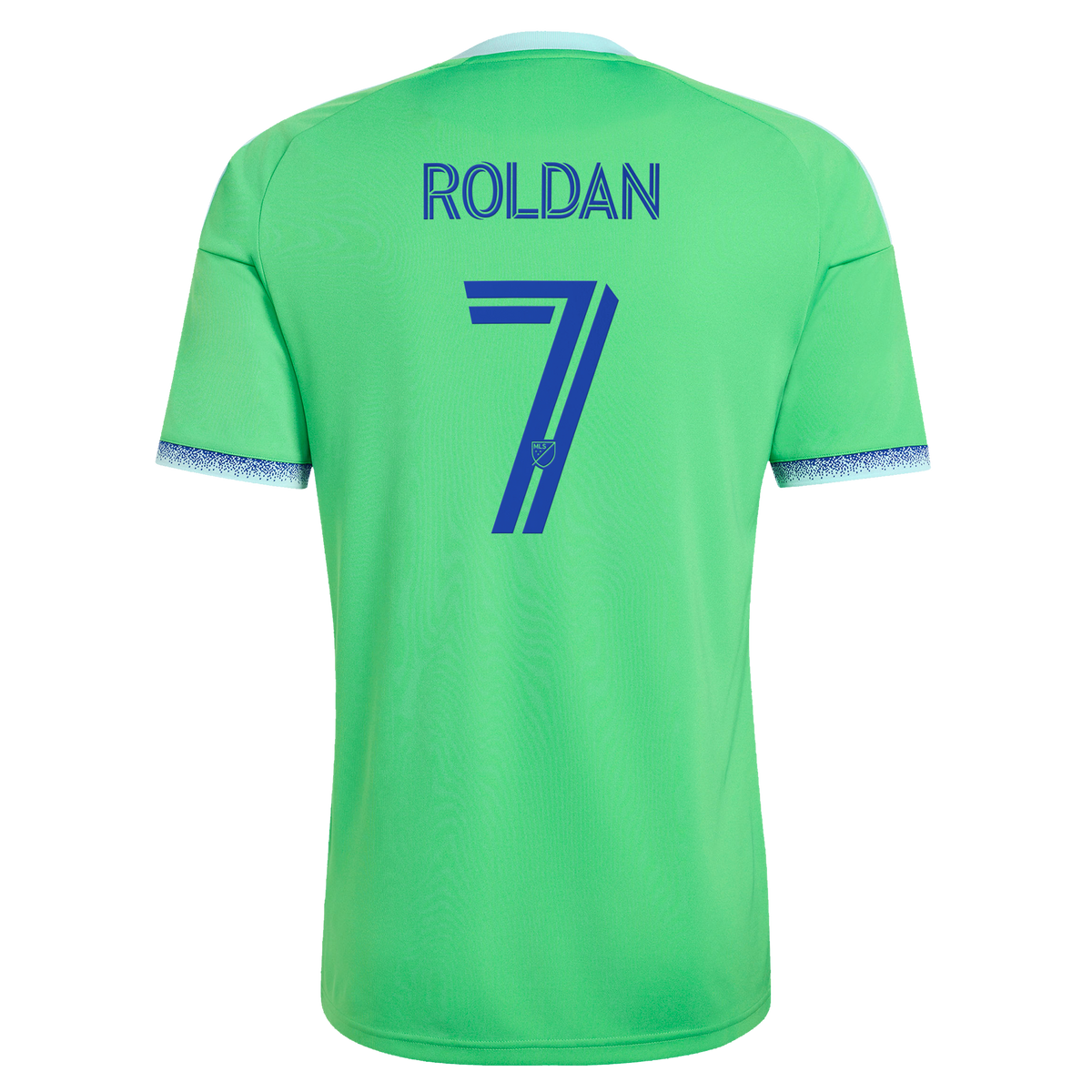 Men's Seattle Sounders FC Cristian Roldan Rave Green 2026 The Evergreen State Kit Replica Jersey