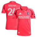 Men's St. Louis CITY SC Daniel Edelman Red 2025 Forever CITY Red On-Field Authentic Jersey