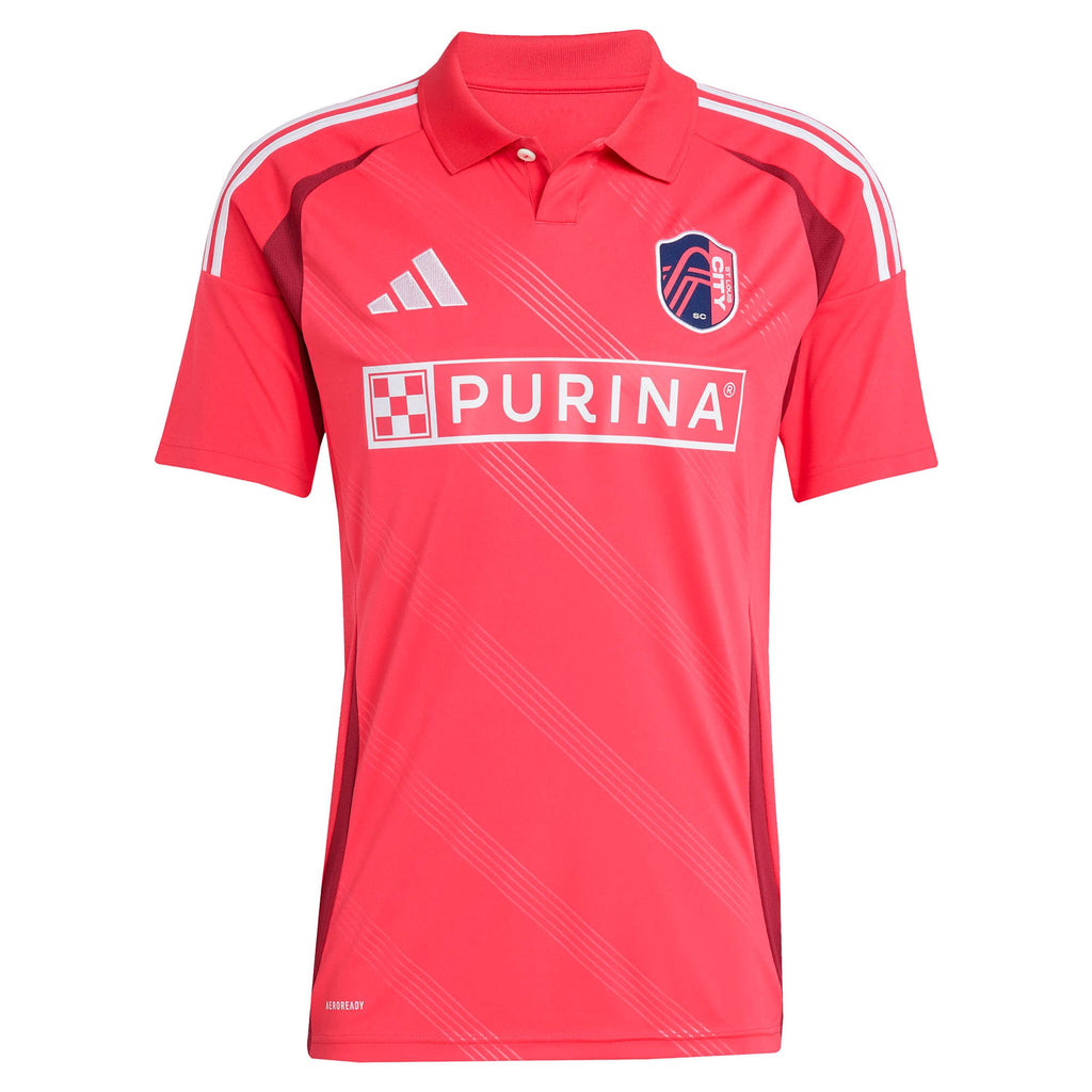 Men's St. Louis CITY SC Daniel Edelman Red 2025 Forever CITY Red Replica Jersey