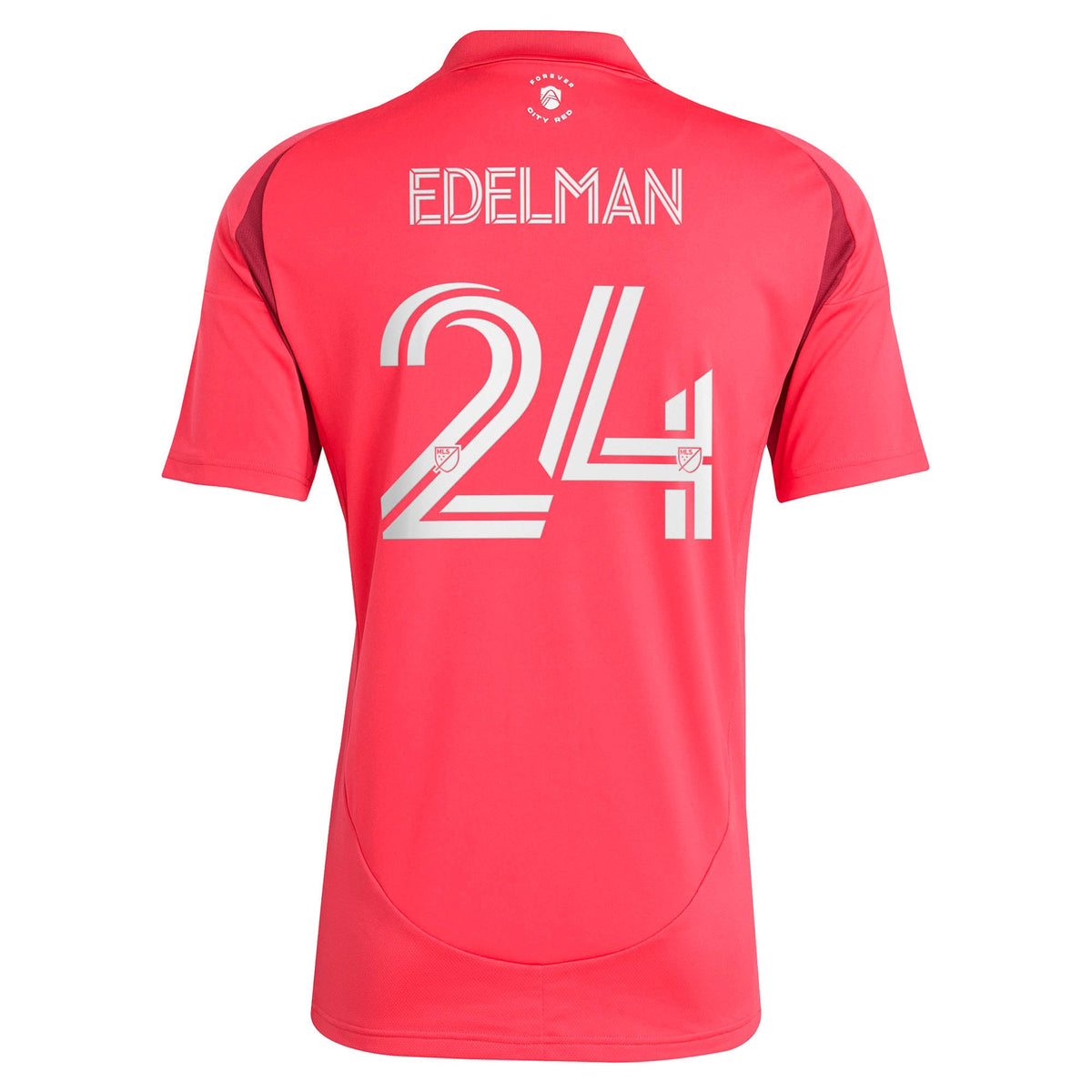 Men's St. Louis CITY SC Daniel Edelman Red 2025 Forever CITY Red Replica Jersey