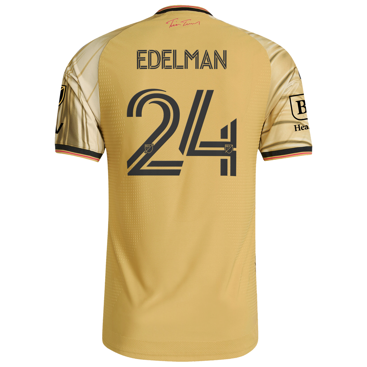 Men's St. Louis CITY SC Daniel Edelman Yellow 2026 The Tina Turner Kit On-Field Authentic Patch Jersey