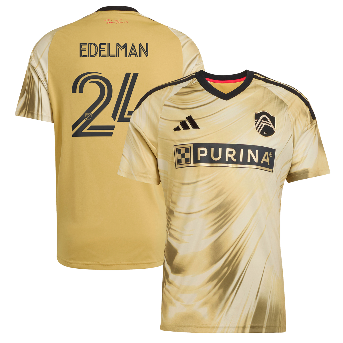 Men's St. Louis CITY SC Daniel Edelman Yellow 2026 The Tina Turner Kit Replica Jersey